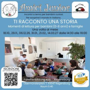 Ti racconto una storia: momenti di lettura per bambini e famiglie @ KEB