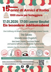 🎄15 anni di Amici d'Italia- 1000 storie per festeggiare @ Leerer Beutel
