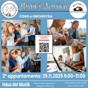 🧒🏽 Amici Junior: Coro e Orchestra @ Haus der Musik