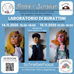🧒🏽 Amici Junior - Laboratorio di Burattini  @ Schreiberhaus