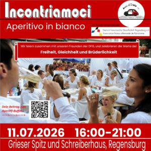 🍸 Incontriamoci: APERITIVO IN BIANCO - Grieser Spitz / Schreiberhaus, Regensburg @ Scheiberhaus