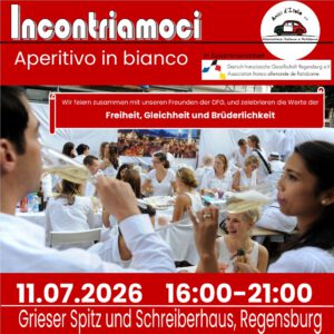 🍸 Incontriamoci: APERITIVO IN BIANCO - Grieser Spitz / Schreiberhaus, Regensburg @ Scheiberhaus